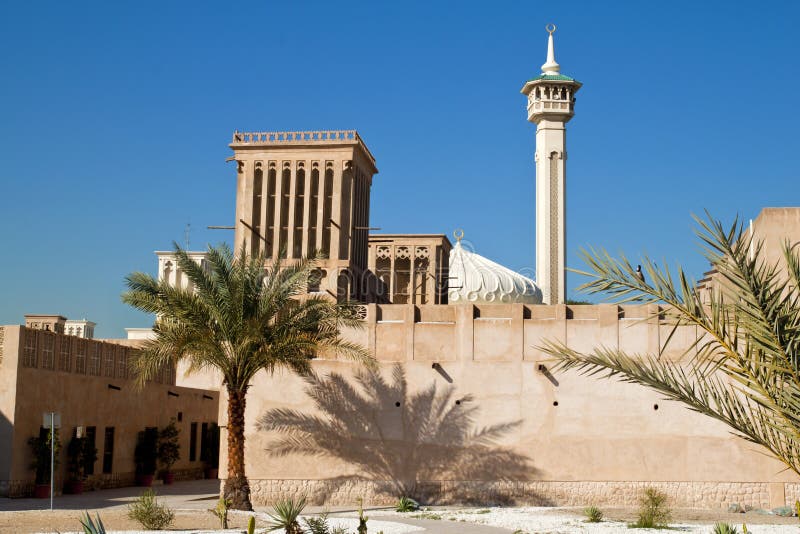 Wind towers in Bastakiya, Bur Dubai. Wind towers in Bastakiya, Bur Dubai