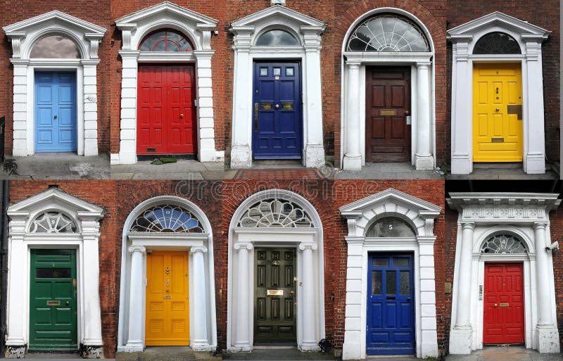 Typický dvere v , írsko.