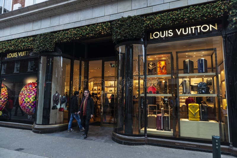 Louis Vuitton Retail Store Facade Front Entrance Fifth Avenue, NYC