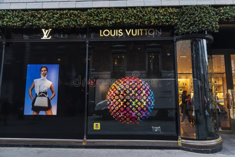 Louis vuitton store in barcelona hi-res stock photography and