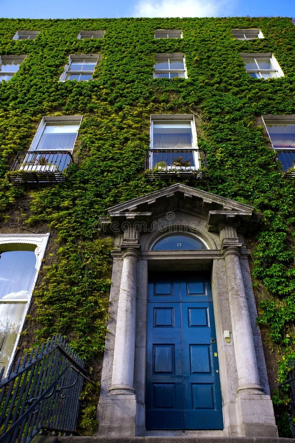 Dublin Ivy Covered House Irish Stock Image Image of dublin, house
