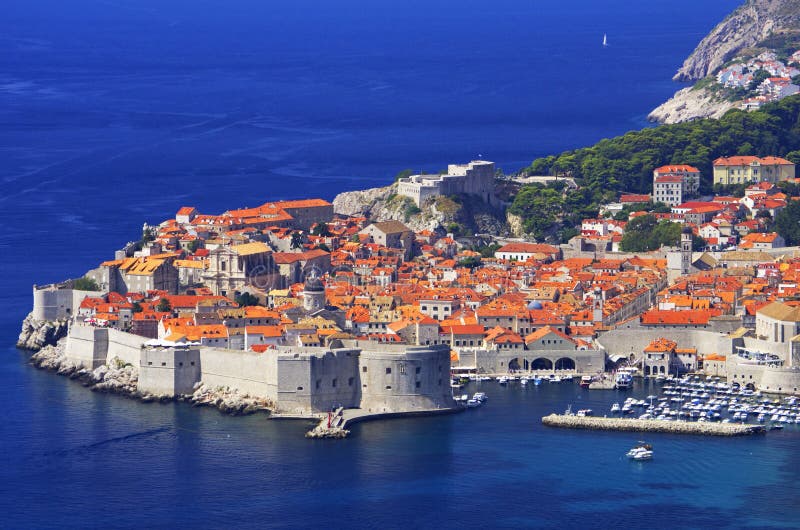 Vecchio la città Croazia, mare Adriatico perla.