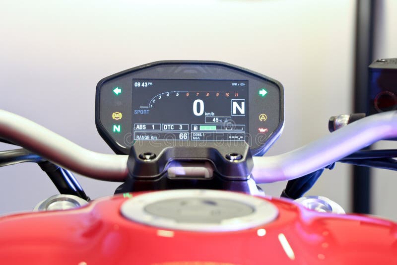 Display of Ducati monster 821 - India