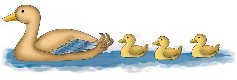 Duck and ducklings stock illustration. Illustration of cute - 11827184 Duck and ducklings stock illustration. Illustration of cute - 11827184