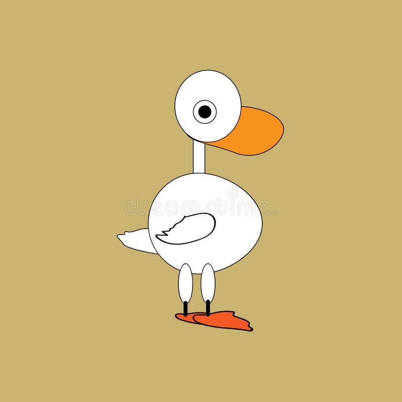 Duck, goose - vector illustration royalty free illustration Duck, goose - vector illustration royalty free illustration