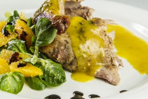 Duck Legs With Orange Sauce And Lamb s Lettuce Salad With Oranges And 