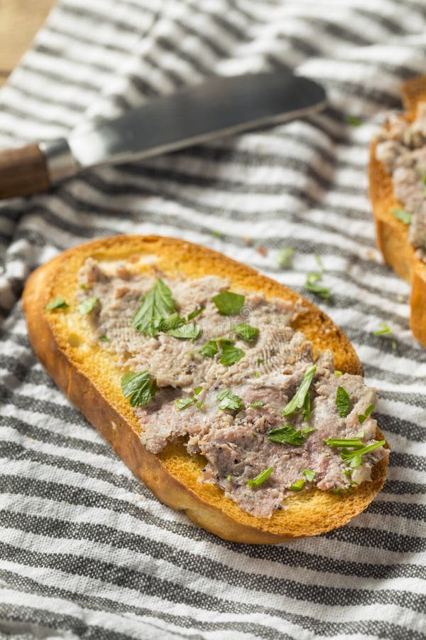 Duck Liver Pate Spread Sabroso Imagen de archivo Imagen de almuerzo