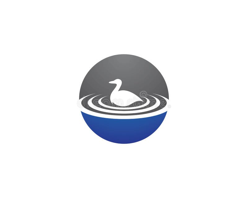 Duck Logo Template stock illustrationer Duck Logo Template stock illustrationer