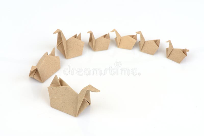 Origami Duck Stock Photo - Download Image Now - Origami, Bird