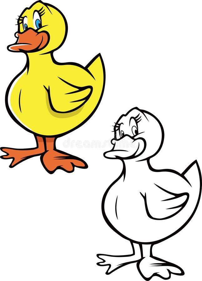 Duckling coloring book