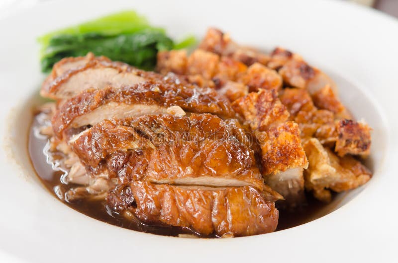 Ducks Crispy Pork stock photo. Image of kong, roasted 42226112