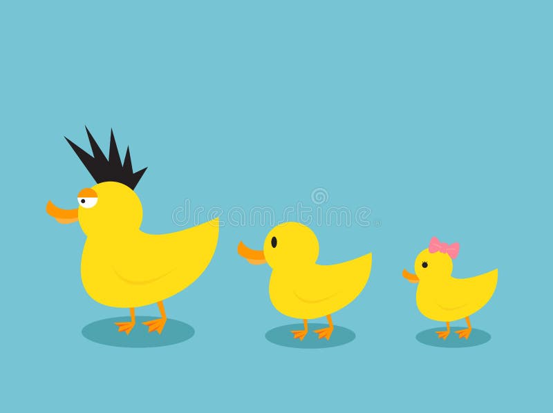 ducks семья иллюстрация вектора ducks семья иллюстрация вектора
