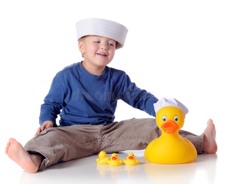 Download Ducky Sailor stock photo. Image of preschooler, smile - 12452436