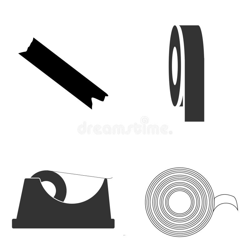 Duct tape icon vector stock illustration. Illustration of glue 273293879
