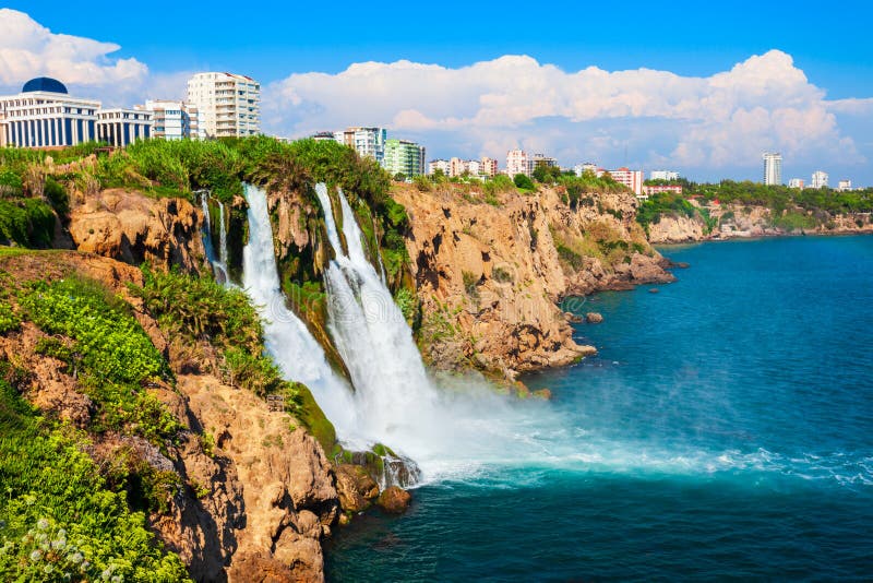 Duden Waterfall Park In Antalya Stock Image Image Of Fall