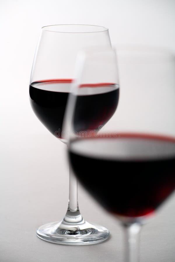 Due bicchieri di vino immagine stock