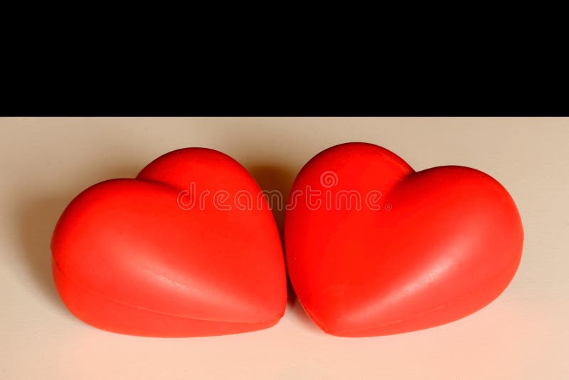 Due cuori per amore fotografia stock. Immagine di valentina - 18067936