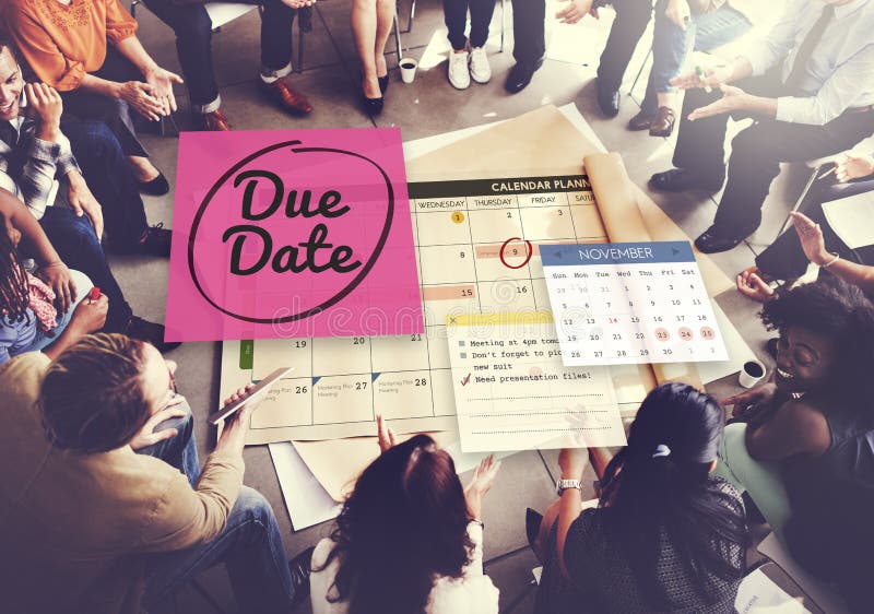 Due Date Appointment Day Event Important Concept royalty free stock photos