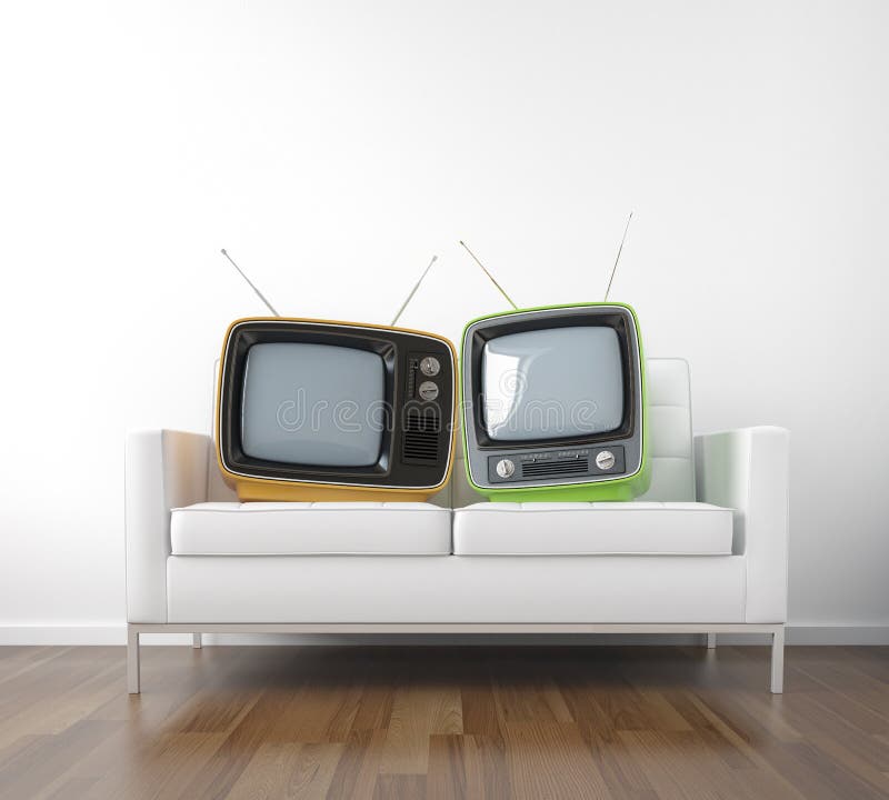 Due retro TV sullo strato