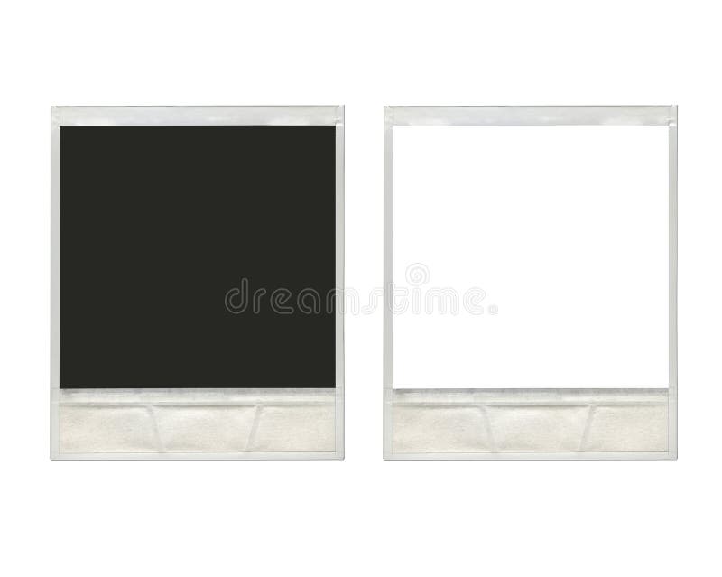Due strutture istantanee d'annata della foto della polaroid immagine stock libera da diritti Due strutture istantanee d'annata della foto della polaroid immagine stock libera da diritti