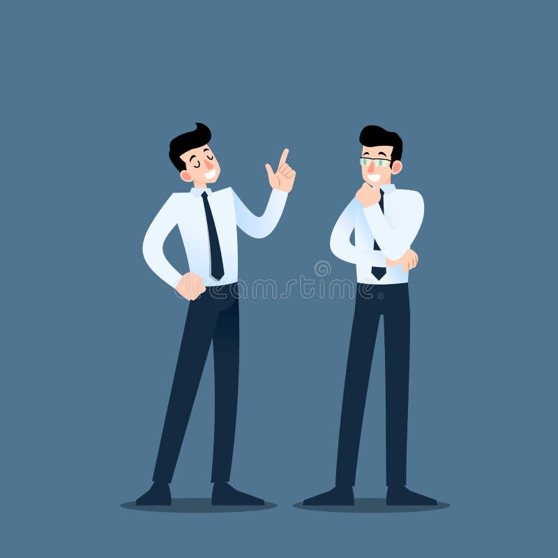 Due uomini d'affari che si discutono La conversazione degli impiegati con il gruppo circa le idee di affari o circa l'organizzazi royalty illustrazione gratis Due uomini d'affari che si discutono La conversazione degli impiegati con il gruppo circa le idee di affari o circa l'organizzazi royalty illustrazione gratis