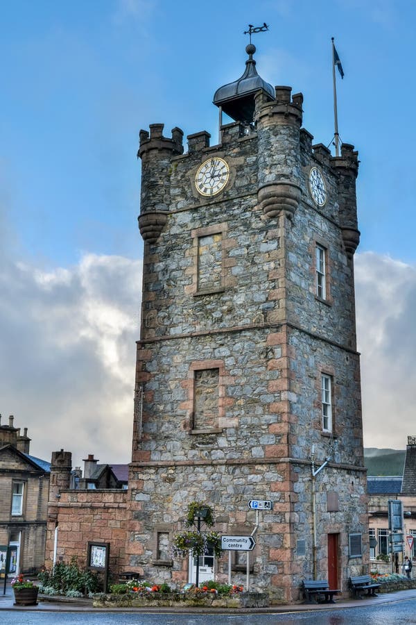 Dufftown Clock Tower in Dufftown, Scotland