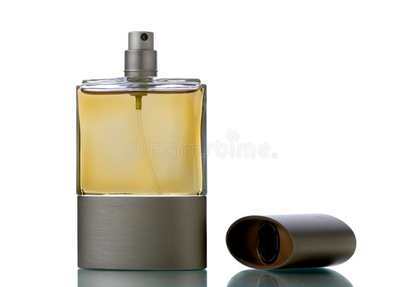 Still life shot of perfume on white background. Still life shot of perfume on white background