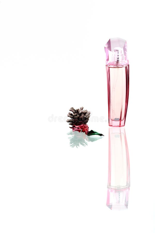 Perfume bottles on the white background. Perfume bottles on the white background