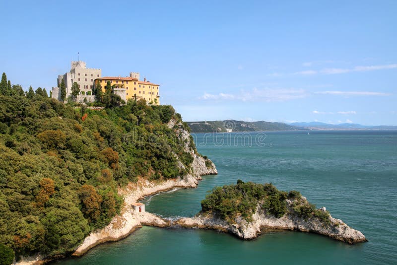 Duino Castle, Italy stock image. Image of venice, coast 26020223