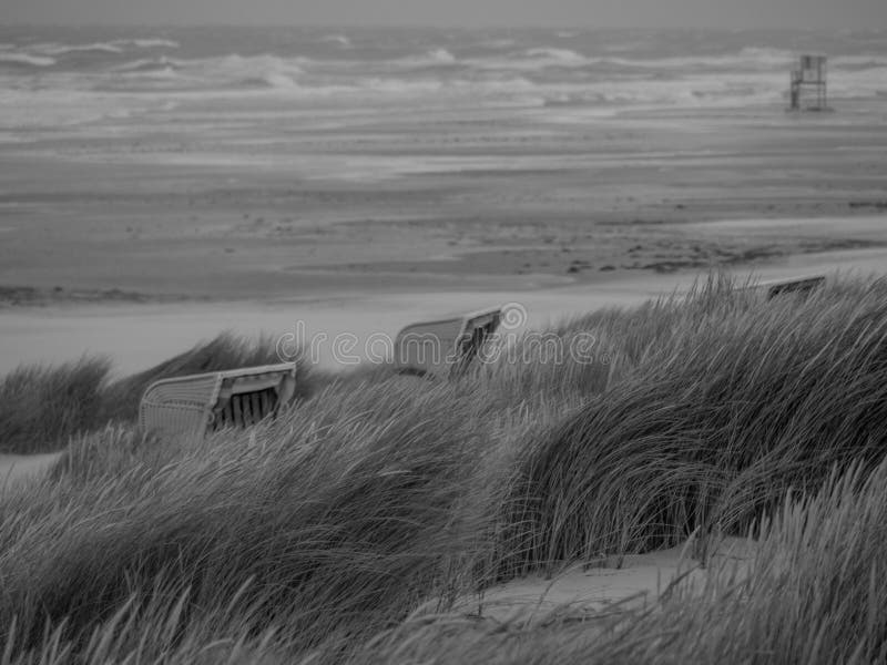 Duitse juist in de noordzee stock foto