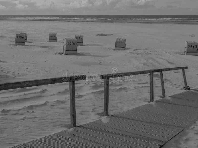 Duitse juist in de noordzee stock afbeelding