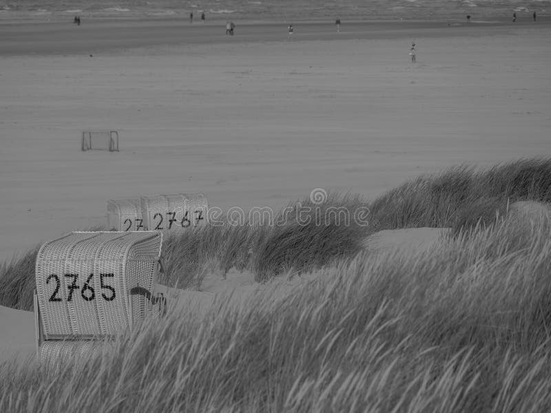 Duitse juist in de noordzee stock foto's