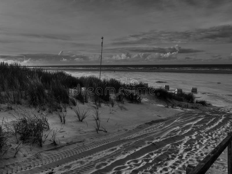 Duitse juist in de noordzee stock fotografie
