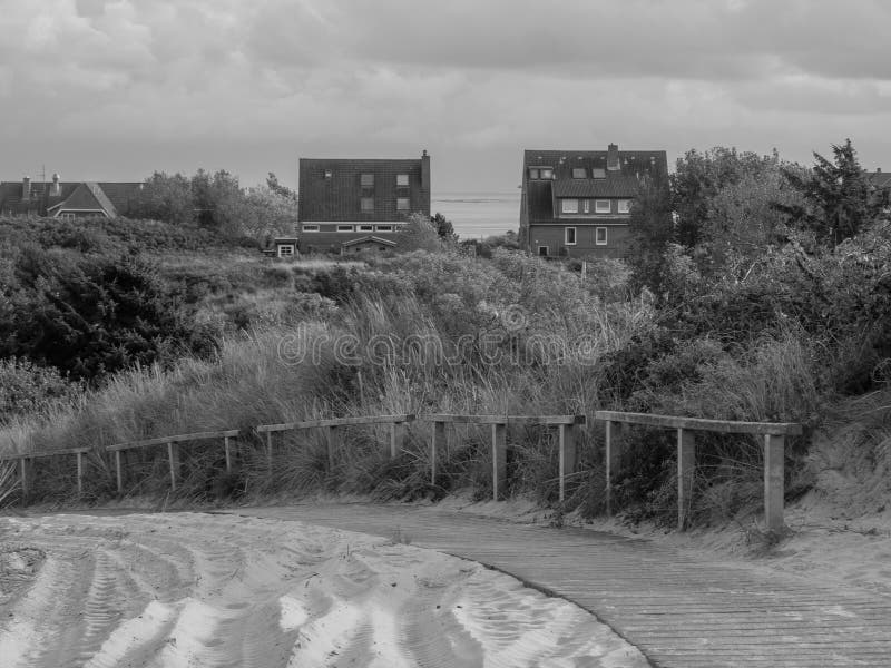 Duitse juist in de noordzee stock foto's