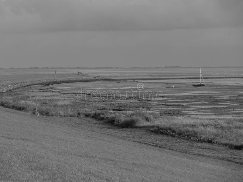 Duitse juist in de noordzee stock foto
