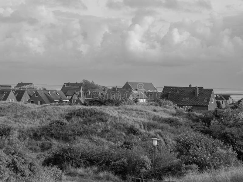 Duitse juist in de noordzee stock afbeelding