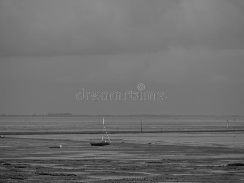 Duitse juist in de noordzee stock fotografie