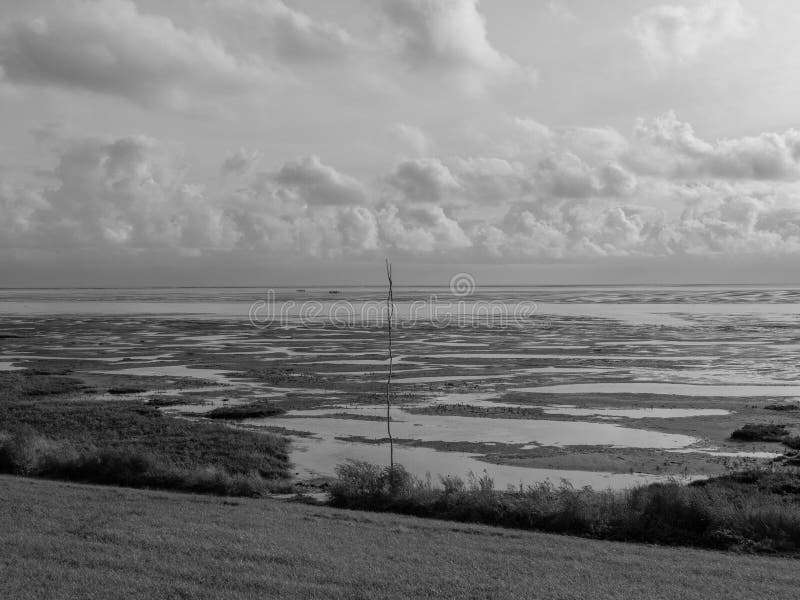 Duitse juist in de noordzee stock foto's