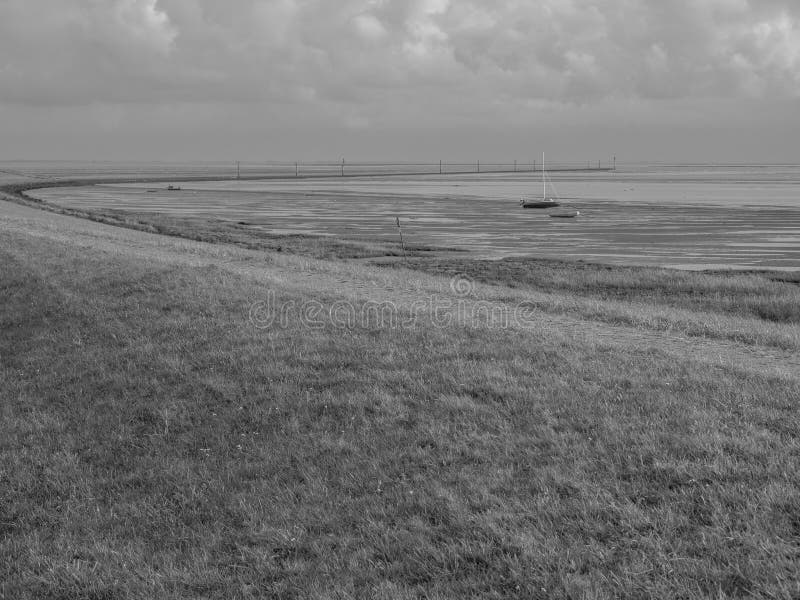 Duitse juist in de noordzee stock afbeelding