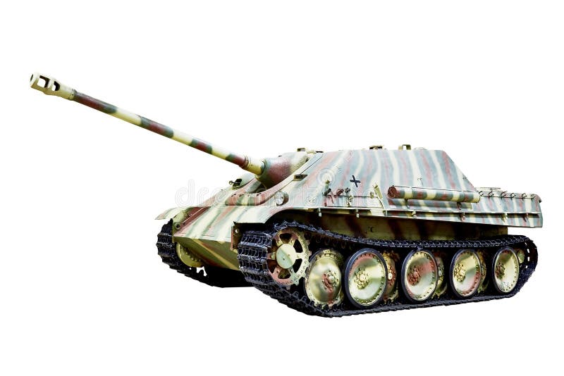 Jagdpanther German tank destroyer isolated white. Jagdpanther German tank destroyer isolated white