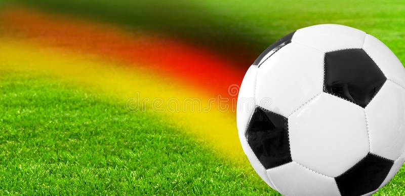 Duitse voetbalbal stock afbeeldingen Duitse voetbalbal stock afbeeldingen