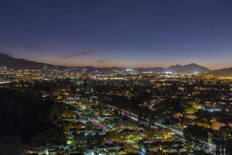 Duizend Nacht van Eikencalifornië royalty-vrije stock fotografie Duizend Nacht van Eikencalifornië royalty-vrije stock fotografie