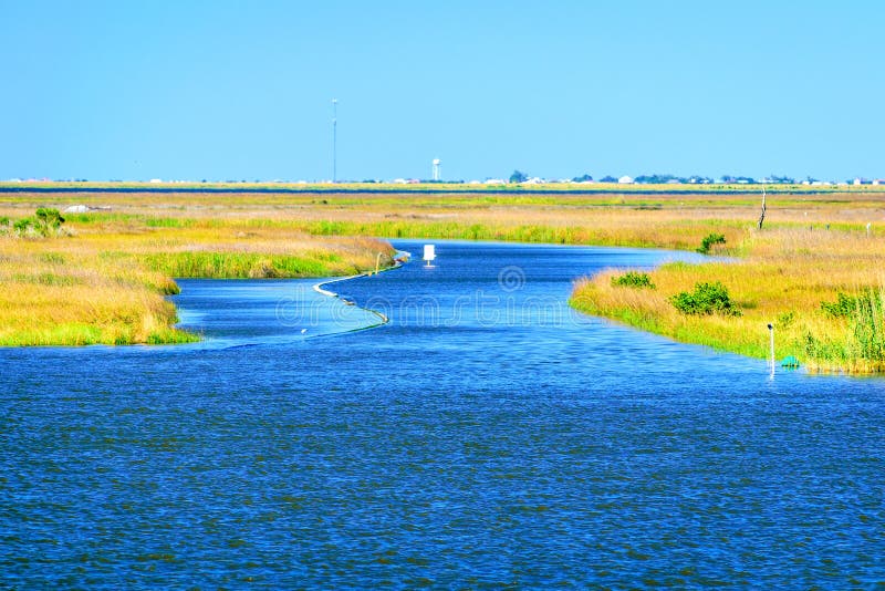 Dulac Louisiana flodarm arkivfoto. Bild av kust, sydligt 114926996