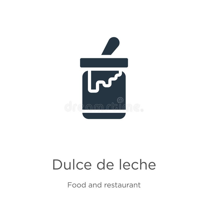 Dulce de leche icon vector. Trendy flat dulce de leche icon from food and restaurant collection isolated on white background. Vector illustration can be used for web and mobile graphic design, logo