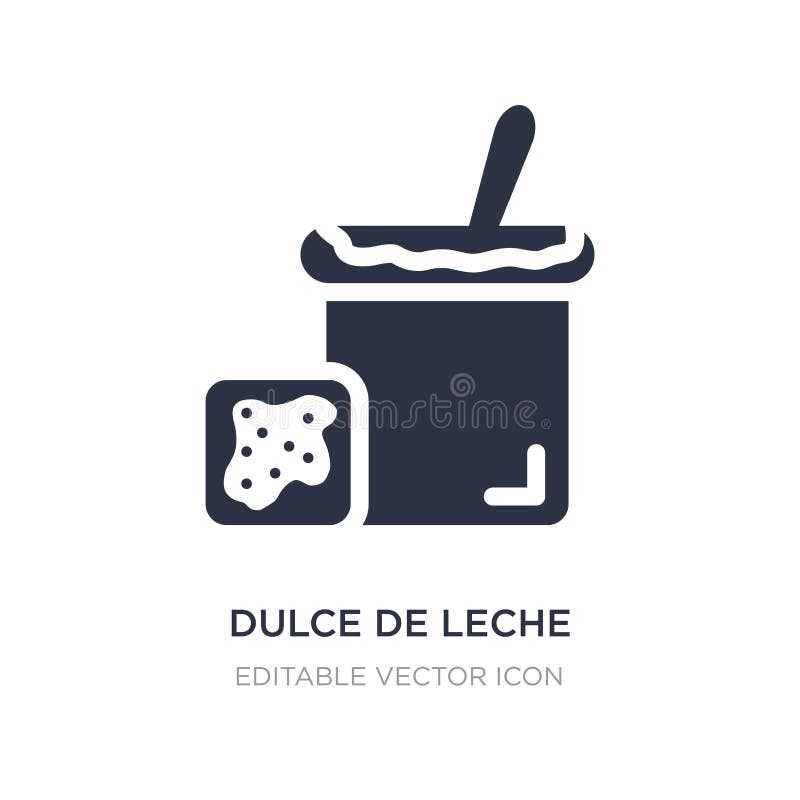 dulce de leche icon on white background. Simple element illustration from Food and restaurant concept. dulce de leche icon symbol design