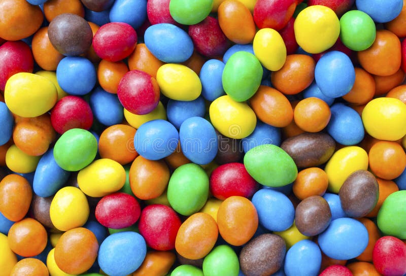 Dulces Recubiertos De Chocolate Coloridos Imagen de archivo Imagen de