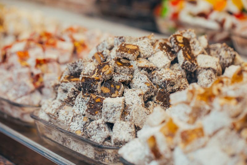 Dulces Turcos En El Bazar Egipcio Estambul Turqu A Imagen De Archivo