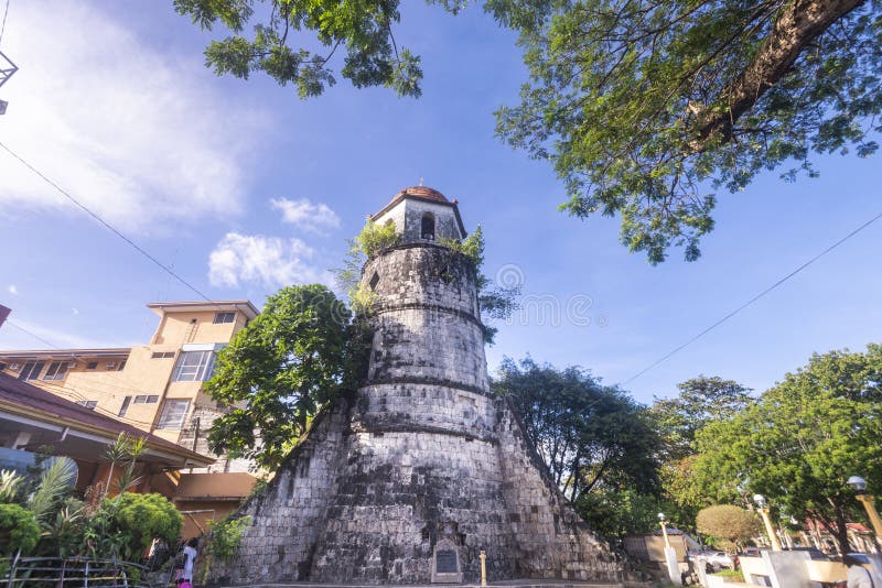 Dumaguete Belfry,the historical old bell tower in the center of Dumaguete,Negros Island,Philippines