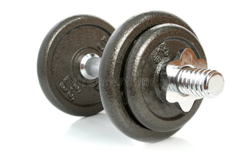 Dumbbell isolated on white