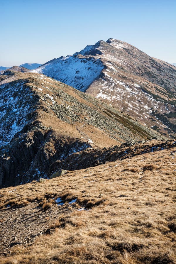 Dumbier is highest peak of slovak mountains Low Tatras, Slovakia